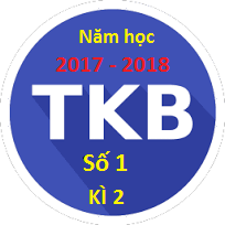 TKB số 1 kì 2 của các lớp