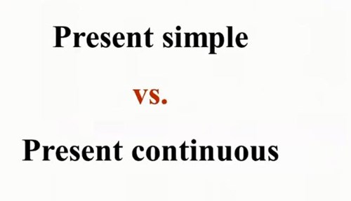 Present simple vs. present continuous