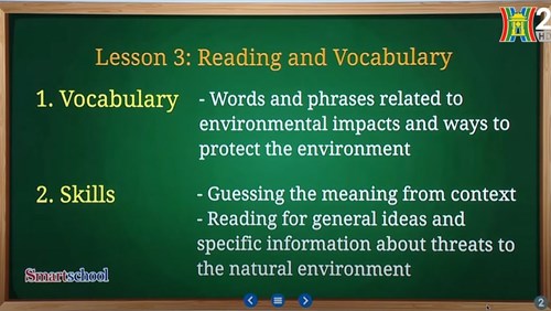 Unit 9: Preserving the environment - Lesson 3: Reading + Vocabulary