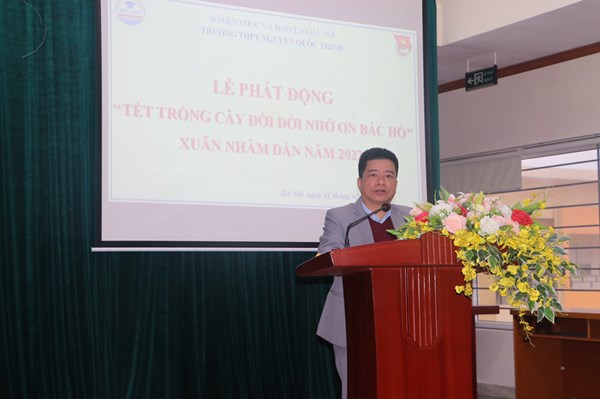 Trường THPT Nguyễn Quốc Trinh tổ chức Lễ phát động Tết trồng cây đời đời nhớ ơn Bác Hồ xuân Nhâm Dần năm 2022