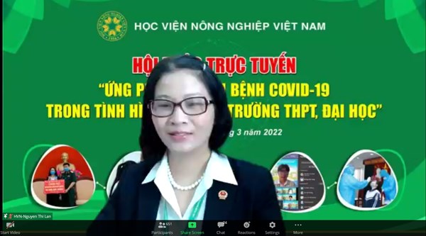 Học viện Nông nghiệp Việt Nam cùng các trường phổ thông bàn cách dạy - học an toàn trong dịch Covid-19
