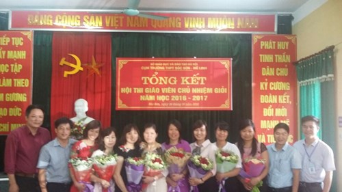 NHẤT hội thi GVCN giỏi vòng cụm Sóc Sơn- Mê Linh năm học 2016-2017